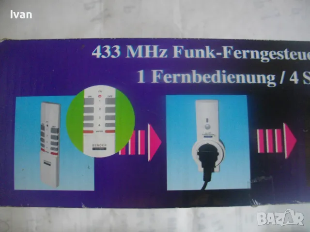 16 АМПЕРА КОНТАКТИ С ДИСТАНЦИОННО НОВИ НЕМСКИ ОРИГИНАЛНИ 4бр х 16А 433MHz SLG KUNSTSTOFF GmbH, снимка 5 - Друга електроника - 48330988