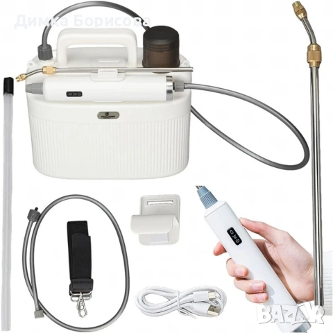 Електрическа градинска пръскачка с батерия 2200 Mah, налягане, 5L, снимка 14 - Други - 53381791