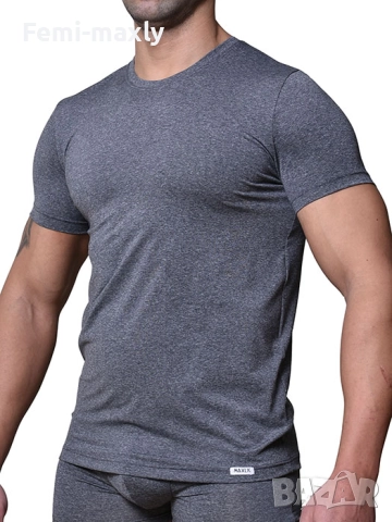 Мъжки памучни тениски с обло деколте в 5 цвята, снимка 4 - Бельо - 52128717