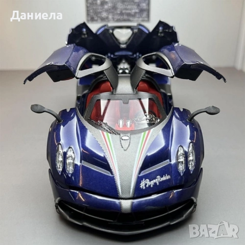 Метална количка Pagani с пушек, звук и светлина, снимка 10 - Коли, камиони, мотори, писти - 52017752
