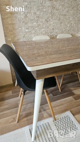 Трапезна разтегателна маса 90х78х140/178,5 см., снимка 7 - Маси - 53218789