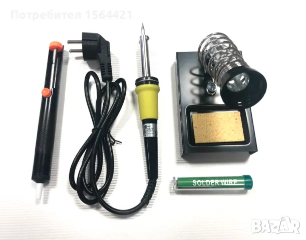 Комплект електрически поялник 30W, внос от Германия. , снимка 6 - Поялници и запояване - 19298272