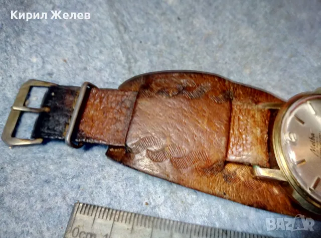 MELBA 17 RUBIS WEHRMACHTSWERK INCABLOC SWISS MADE Стар ЧАСОВНИК с 10 МИКРОНА ПОЗЛАТА РАБОТЕЩ 48698, снимка 11 - Антикварни и старинни предмети - 48074542