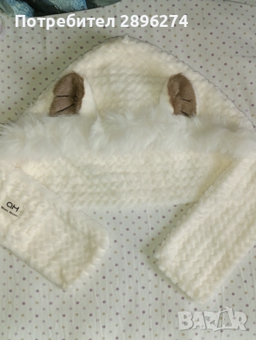 Шапка с ушички, снимка 2 - Шапки - 52051246