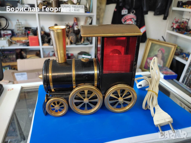 Стара нощна лампа локомотив, снимка 3 - Антикварни и старинни предмети - 36466171