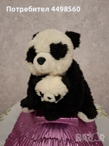 Плюшена играчка/Панда с бебе