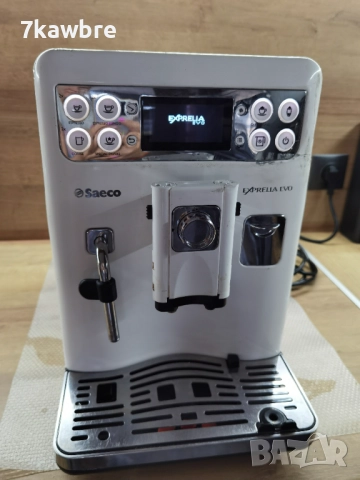 Saeco Exprelia EVO - внос с Бг меню , неразличима от нова, снимка 4 - Кафемашини - 52675941