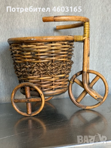  кошница за растения  от ратан велосипед