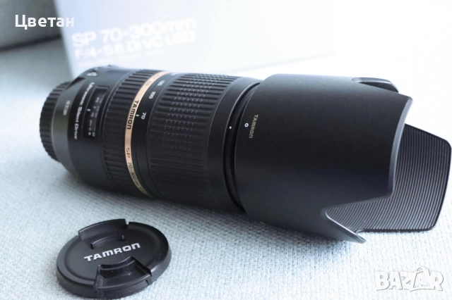 Tamron SP 70-300mm f/4-5.6 Di USD за Canon EF mount , снимка 7 - Обективи и филтри - 52913864