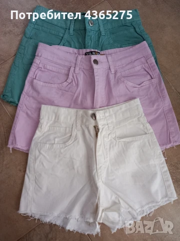 къси цветни летни дънки