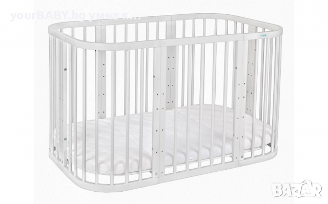 Кошара за Бебе Смарт 7в1 с Матрак - Цвят Бяла, снимка 6 - Кошарки - 36422664