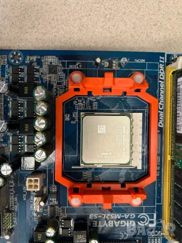 Двуядрен комплект Gigabyte GA-M52L-S3, снимка 6 - Дънни платки - 56249938