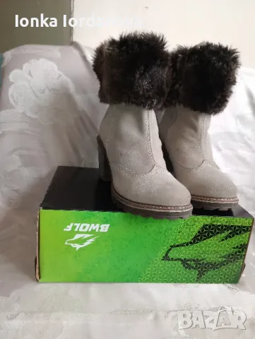 Боти велур, номер 40, снимка 2 - Дамски боти - 48168364