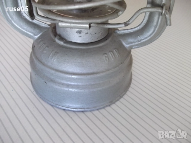 Фенер "FROWO - №50-GDR" газен ветроупорен германски от соца, снимка 5 - Колекции - 51488930