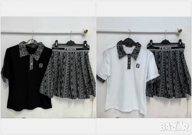 Fendi Дамски Комплект - Тениска И Пола Фенди Код A415