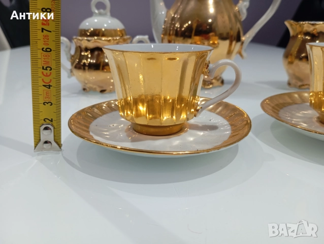 Порцеланов сервиз за кафе маркиран смесен, снимка 6 - Сервизи - 52540642