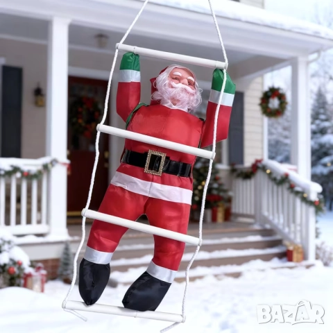 🎄✨ Катерещ се Дядо Коледа – Висящ Винтидж Декор | BBConstruction Store ✨🎄, снимка 3 - Декорация за дома - 52548970