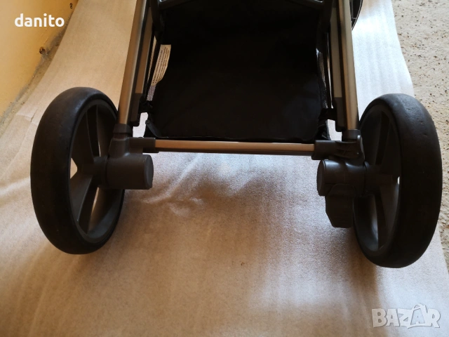 Детска количка Cangaroo - Icon 2 в 1 + Столче за кола и адаптори за закачане на шасито н, снимка 5 - Детски колички - 53784471