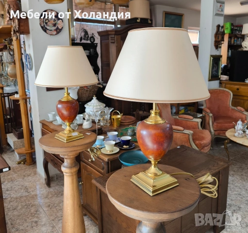 Двойка настолни лампи, снимка 3 - Настолни лампи - 53073946