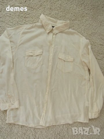 Индийска дамска блуза цвят шампанско, размер 42, нова, снимка 2 - Блузи с дълъг ръкав и пуловери - 49601252