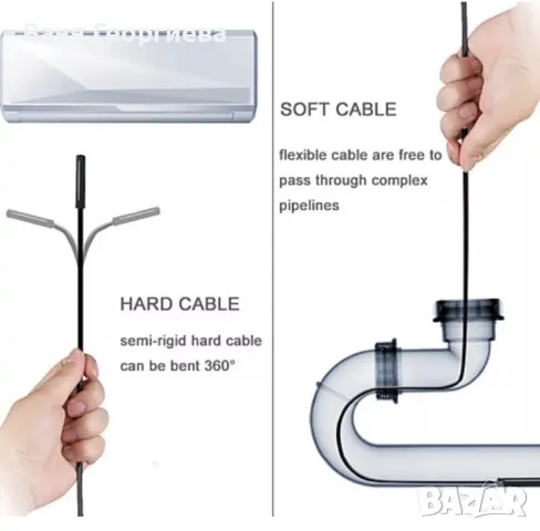 Професионален Ендоскоп Wifi HD Водоустойчива Камера 1200P 2м, снимка 5 - Други инструменти - 49385155