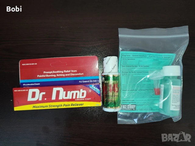 Sustaine blue gel face and body упойка за татуировки и перманентен грим, снимка 1