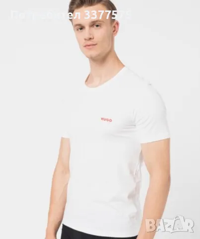 Hugo boss тениска бяла, снимка 2 - Тениски - 47518766