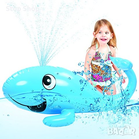 Голям надуваем воден кит спринклер играчка воден спринклер играчка заден двор играчка водни балони д, снимка 2 - Надуваеми играчки - 41065265