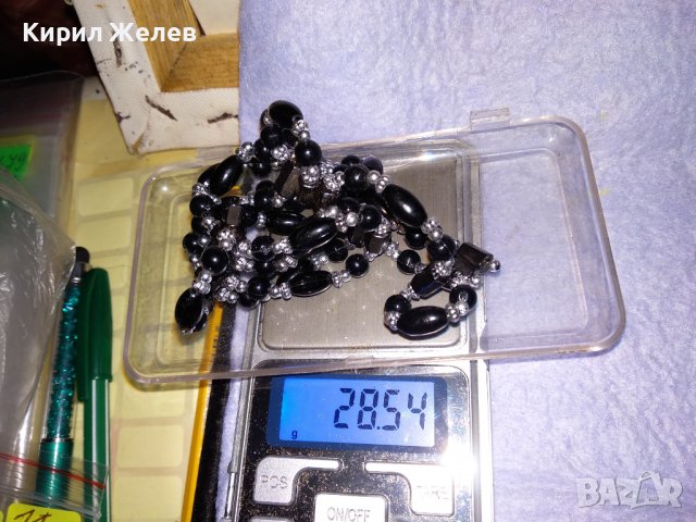 МОДНО КОЛИЕ от ШЛИФОВАНИ КАМЪЧЕТА МАГНЕТИТ 34711, снимка 3 - Колиета, медальони, синджири - 39141576