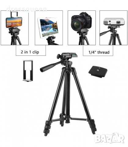 TF 3110 3120 Телескопичен статив за фотоапарат камера до 110см, снимка 9 - Чанти, стативи, аксесоари - 34231262