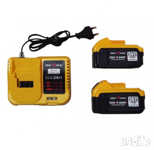 Безжичен Гайковерт Импакт драйв и Акумулаторен Винтоверт 36V 8,0AH KRAFT ROYAL комплект 2 в 1 Промо, снимка 4 - Винтоверти - 39619626