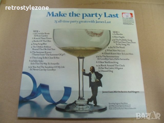 № 7031 стара грамофонна плоча - Make the party Last  - polydor, снимка 3 - Грамофонни плочи - 41191717