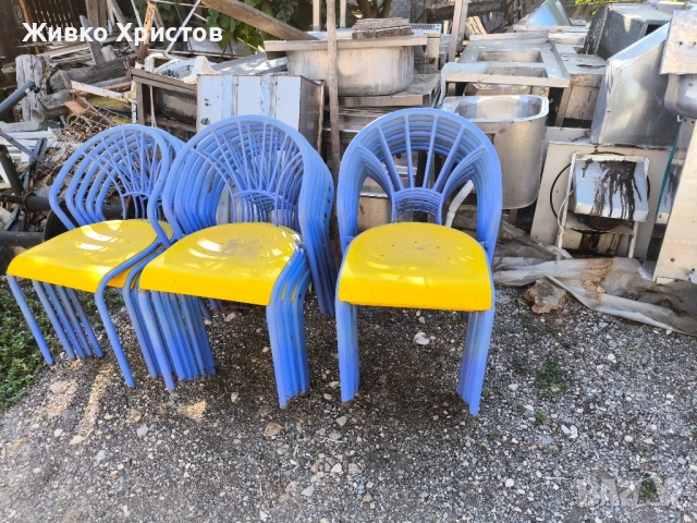 Столове тръбна конструкция, снимка 3 - Градински мебели, декорация  - 51438595
