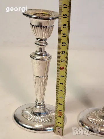 чифт метални свещници 7/5, снимка 3 - Декорация за дома - 49869424