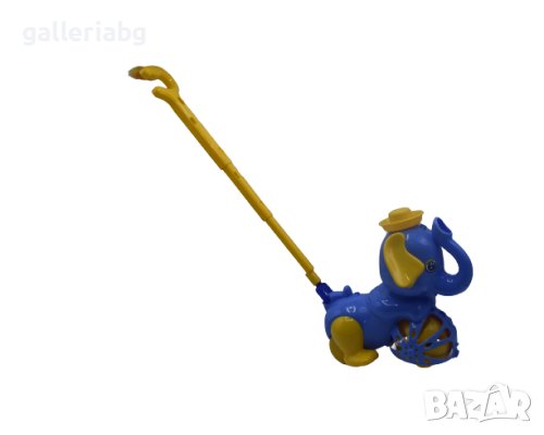 Буталка слонче, играчка за бутане за бебета