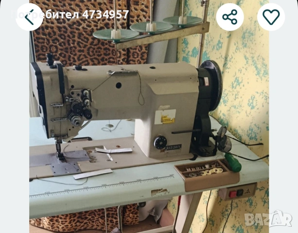 двуиглова шевна машина , снимка 3 - Други машини и части - 53850640