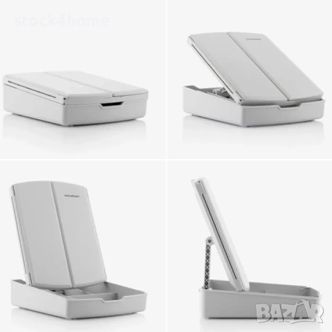 Сгъваемо козметично огледало 3в1 LED С органайзер за грим, снимка 6 - Други - 52611431