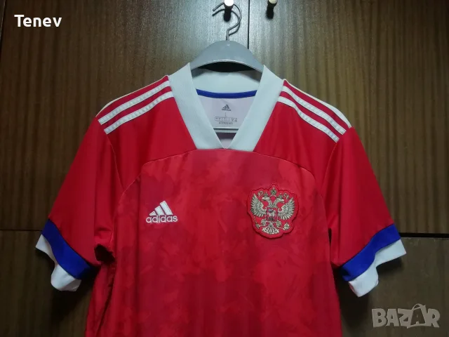 Русия Адидас оригинална футболна тениска фланелка Adidas Russia екип L, снимка 4 - Тениски - 56185244