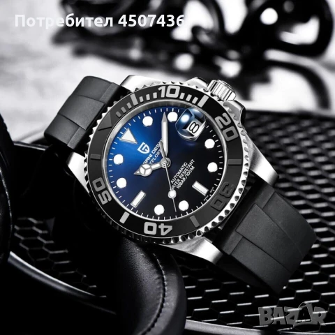 PAGANI DESIGN EXPLORER автоматичен часовник с механизъм SEIKO NH35, стъкло сапфир, водоустойчив, снимка 4 - Мъжки - 51208184