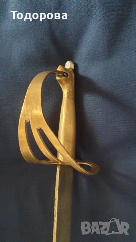 Индийска сабя с  месингова дръжка, снимка 4 - Антикварни и старинни предмети - 53053384