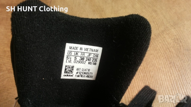 Adidas Yung-96 J Black Gray Gold Размер EUR 38 / UK 5 дамски детски маратонки 174-14-S, снимка 16 - Детски маратонки - 52652184