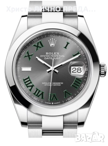Promotion!!!Rolex Datejust 41mm Wimbledon 126300, снимка 2 - Мъжки - 52893485