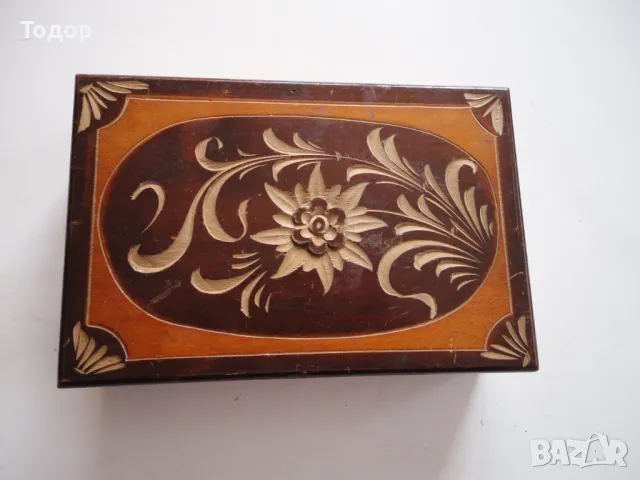 Невероятна дървена кутия за бижута дърворезба 6, снимка 3 - Антикварни и старинни предмети - 49619012