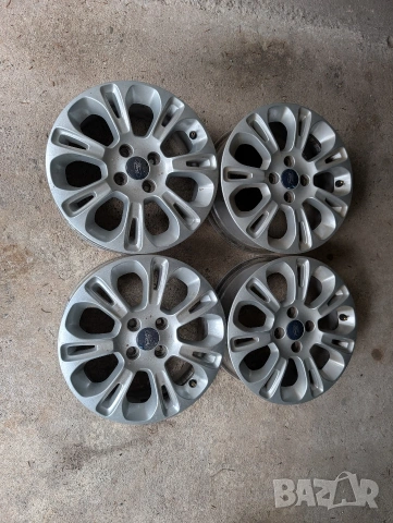 🔵 Оригинални алуминиеви джанти Ford Fiesta Mk6 – рядък OEM модел+оригинални болтове 🔵