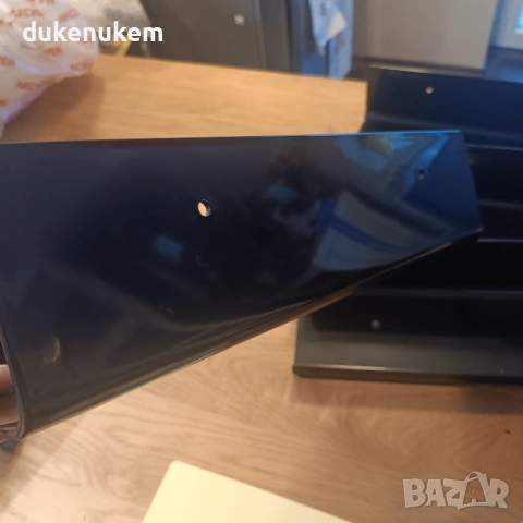 Комплект от 4 броя Плаващи стенни рафтове, черни, снимка 9 - Етажерки - 53229003