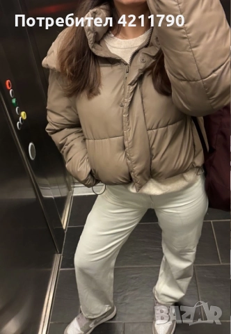 Зимно кафяво яке Zara