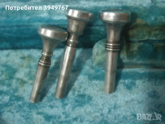 Много стар тромпет със скъпи стари аксесоари към него., снимка 4 - Духови инструменти - 50156258