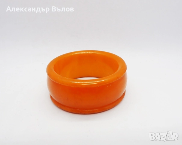 Стар Каталин Бакелит Истински Пръстен Салфетка Изискано Сервиране Маса Хранене, снимка 11 - Антикварни и старинни предмети - 52910762