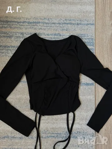 Черна блуза