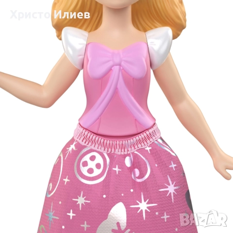 Мини кукла Пепеляшка в розов тоалет Disney Princess Cinderella, 9 cm, снимка 3 - Кукли - 52680193